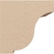 Ekena Millwork 5"W x 5"D x 5"H Wide Van Buren Rough Cedar Woodgrain TimberThane Corbel, Primed Tan CORUR05X05X05VANRCPR - alternate 2